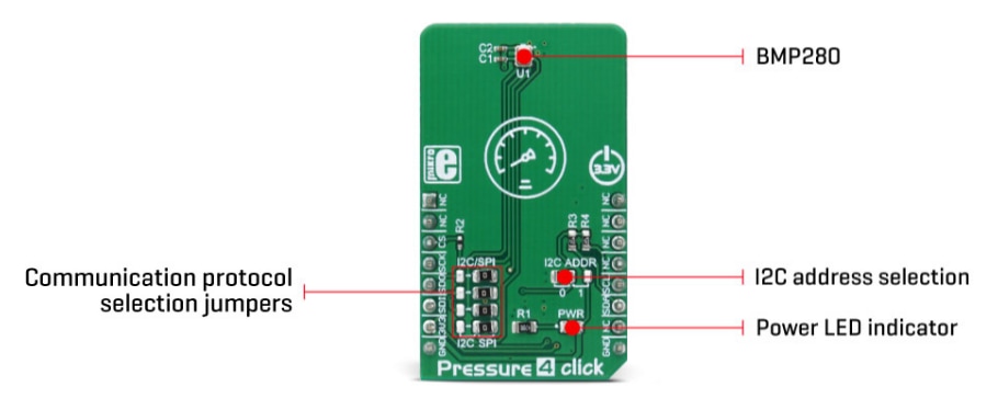Block Diagram - Mikroe MIKROE-3020 Pressure 4 Click